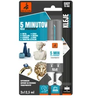 Kleje i inne preparaty budowlane - Klej epoksydowy uniwersalny 5 min. 2 x 12,5 ml DRAGON - miniaturka - grafika 1
