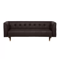 Sofy i kanapy - Beliani Sofa skórzana brązowa BYSKE - miniaturka - grafika 1