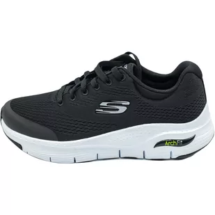 Skechers Arch Fit, Czarny - Buty trekkingowe męskie - miniaturka - grafika 1