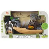 Samochody i pojazdy dla dzieci - Łódka Wojskowa z akcesoriami 523008 Mega Creative - miniaturka - grafika 1