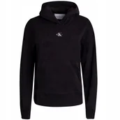 Bluzy damskie - CALVIN KLEIN BLUZA DAMSKA MICRO MONOLOGO CZARNA r.XS - miniaturka - grafika 1