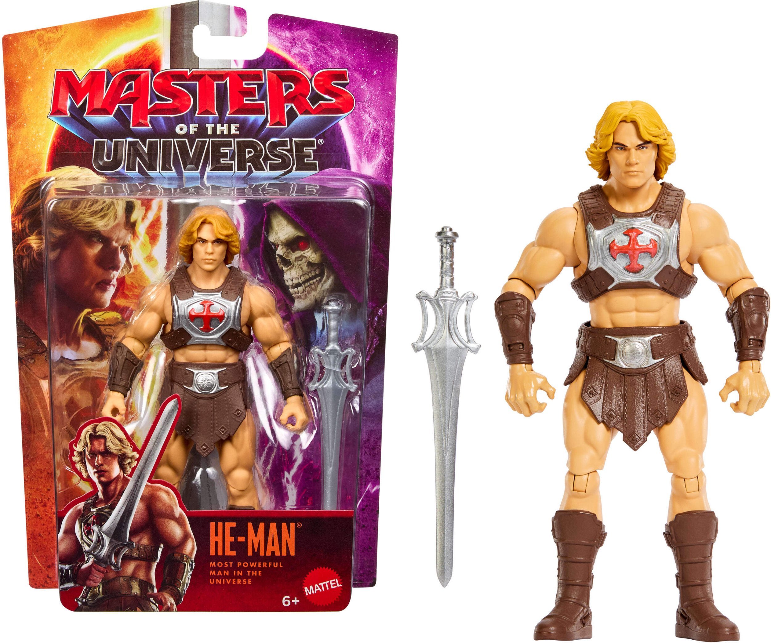 Figurka Mattel He-Man Masters of the Universe 14 cm + miecz JKH89