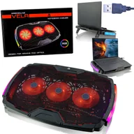 Podkładki chłodzące pod laptopa - AABCOOLING VELA CICHA PODSTAWKA CHŁODZĄCA DO LAPTOPA PODKŁADKA NOTEBOOK RGB USB 10-17" - miniaturka - grafika 1