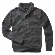 Odzież taktyczna i umundurowanie - Sweter Wojskowy BRANDIT Alpin Pullover - Antracyt L - miniaturka - grafika 1