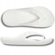Klapki i japonki damskie - JAPONKI DAMSKIE KLAPKI CROCS CLASSIC FLIP BIAŁE ORYGINALNE 37,5 W7 - miniaturka - grafika 1