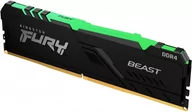 Pamięci RAM - Kingston FURY 8GB 1x8GB 3200MHz CL16 Beast RGB - miniaturka - grafika 1