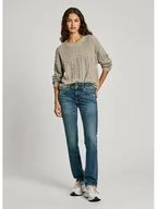 Spodenki damskie - Pepe Jeans Dżinsy - Slim fit - w kolorze niebieskim - miniaturka - grafika 1