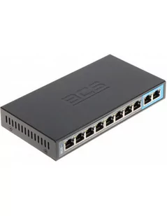 BCS Switch PoE B-SP0802 10/100Mb/s 10 portów B-SP0802 - Switche - miniaturka - grafika 2