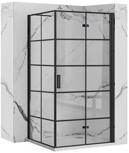 Rea Kabina prysznicowa Rea Molier Black 100x90 - Kabiny prysznicowe - miniaturka - grafika 1