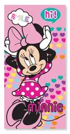 Okrycia kąpielowe dla dzieci - Ręcznik kąpielowy plażowy MYSZKA MINNIE 70x137 - miniaturka - grafika 1