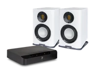 Zestawy stereo - Bluesound POWERNODE EDGE (czarny) + Carina BS243.4 (biały) - miniaturka - grafika 1