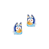 Kolczyki - Kolczyki srebrne 925 z emalią Bluey Niebieski Piesek dla małej damy PREZENT - miniaturka - grafika 1