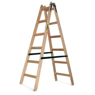 DRABEST Drabina drewniana malarska 2x6 stopniowa 150 kg - Drabiny - miniaturka - grafika 1