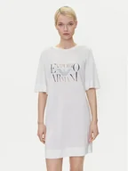 Sukienki - Emporio Armani Sukienka codzienna EW000618 AF12187 U1131 Biały Loose Fit - miniaturka - grafika 1