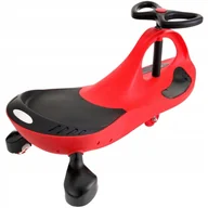 Chodziki - Jeździk Grawitacyjny Świecące Kółka Led Czerwony Stabilny Do 120Kg - miniaturka - grafika 1