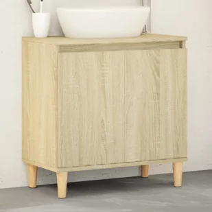 vidaXL Szafka pod umywalkę, dąb sonoma, 58x33x60 cm - Szafki łazienkowe - miniaturka - grafika 1