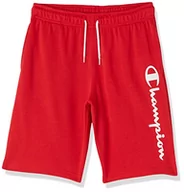Spodenki damskie - Champion Legacy American Classics-Ultra Light Powerblend Terry Logo Bermudy szorty dla dzieci i młodzieży, Intensywny czerwony, 15-16 lat - miniaturka - grafika 1