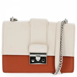 Torebka damska listonoszka David Jones Ruda/Beżowa - Torebki damskie - miniaturka - grafika 1