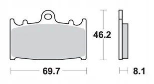 Sbs Klocki Hamulcowe Kh158 Spiek Metaliczny Sinter Offroad (wyczynowe) - Klocki hamulcowe - miniaturka - grafika 1