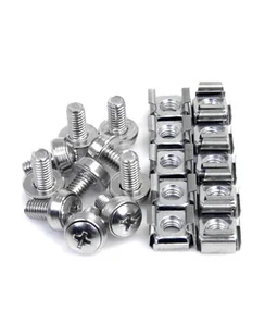 StarTech.com M6 CAGE NUTS & SCREWS IN - Akcesoria do szaf serwerowych - miniaturka - grafika 1