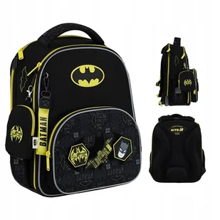 PLECAK SZKOLNY TORNISTER KLASA 1-3 DLA CHŁOPCÓW CZARNY DC BATMAN KITE - Plecaki szkolne i tornistry - miniaturka - grafika 1