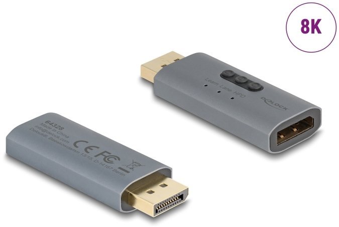 Delock Adapter AV DisplayPort EDID Emulator 8K