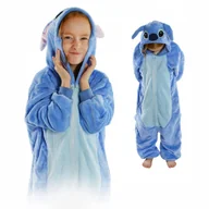 Moda i Uroda OUTLET - DZIECIĘCA PIŻAMA PRZEBRANIE KOSTIUM ONESIE KIGURUMI STRÓJ STITCH 122-128 - miniaturka - grafika 1