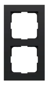 Systemy inteligentnych domów - Podwójna ramka Heatit HC2 czarna matowa - miniaturka - grafika 1