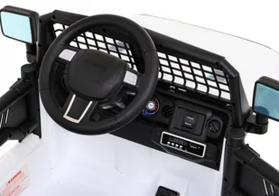 Autko Jeep Dark Night na akumulator dla dzieci Biały + Wolny Start + EVA + Audio LED - Samochody i pojazdy dla dzieci - miniaturka - grafika 8