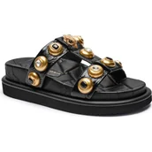 Klapki i japonki damskie - Kurt Geiger Skórzane klapki ORSON - miniaturka - grafika 1