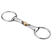 Akcesoria jeździeckie - Wędzidło oliwkowe START puste podwójnie łamane - miniaturka - grafika 1