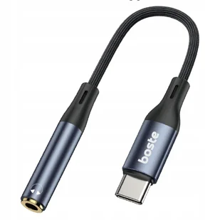 BOSTE ADAPTER PRZEJŚCIÓWKA AUDIO DO TELEFONU USB-C DO MINI JACK 3.5MM AUX - Adaptery i przejściówki - miniaturka - grafika 1