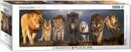 Puzzle - Eurographics Puzzle 1000 Panoramic Big Cats - - miniaturka - grafika 1