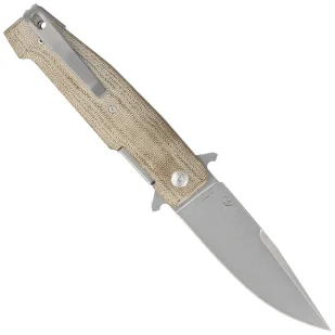 Nóż składany Viper Keeper 2 Green Canvas Micarta, Stonewashed Elmax by Fabrizio Silvestrelli (V6000CG) - Noże - miniaturka - grafika 3