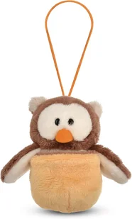 Nici Miękka Zawieszka Sowa Oscar W Gnieździe 12 Cm Kremowy - Maskotki i pluszaki - miniaturka - grafika 1