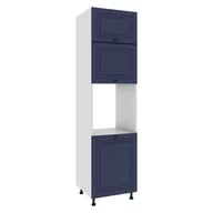 Meble kuchenne - Matera Słupek Zabudowa Piekarnika Dp-60-220 Granatowy Mat - miniaturka - grafika 1