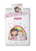 Pościel dla dzieci - FARO, Pościel dla dzieci, 140x200+70x90 cm, LuLuLand, Wróżka i Jednorożec - miniaturka - grafika 1