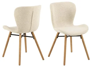 (Zestaw 2) Krzesło do jadalni BatildaA1 w kolorze beżowym. - Krzesła (Zestaw 2) Krzesło do jadalni BatildaA1 w kolorze beżowym. - Krzesła - miniaturka - grafika 1