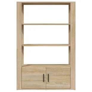 Szafka, dąb sonoma, 80x30x119,5 cm, materiał drewnopochodny - Szafki do salonu - miniaturka - grafika 7