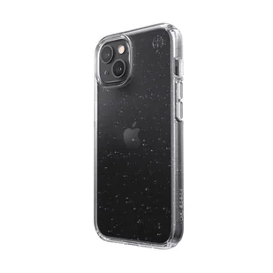Speck Presidio Perfect-Clear with Glitter Etui Brokatowe do iPhone 13 z Powłoką Microban (Clear/Platinum Glitter) 141692-9508 - Etui i futerały do telefonów - miniaturka - grafika 3