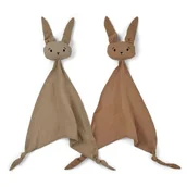 Chusty do noszenia dzieci - Nuuroo - 2 Przytulanki Z Bawełny Organicznej Ado Light Brown/Sand - miniaturka - grafika 1