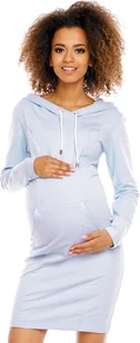 PeeKaBoo Damska sukienka ciążowa Bhremsa Jasnoniebieski L - Sukienki ciążowe - miniaturka - grafika 1