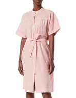 Koszulki i topy damskie - VERO MODA Damska koszulka Vmjily Ss Abk WVN Casual Dress, Spicy Orange/Stripes:snow White, S - miniaturka - grafika 1
