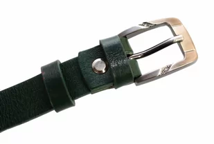 Pasek Damski Skórzany PAS-MAX (PL) Skóra Licowa EXTRA Gładki 25 mm ZIELONY - Paski Pasek Damski Skórzany PAS-MAX (PL) Skóra Licowa EXTRA Gładki 25 mm ZIELONY - Paski - miniaturka - grafika 6