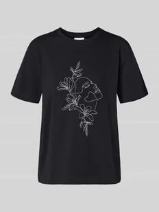 T-shirt z nadrukowanym motywem model ‘NORA’ - Koszulki i topy damskie - miniaturka - grafika 1