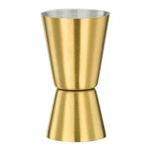 Miarka barowa, stal nierdzewna, 20 ml/30 ml, kolor złoty kod: CI-200201 - Pozostałe akcesoria barmańskie - miniaturka - grafika 1