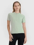 Koszulki rowerowe - 4F Koszulka rowerowa damska - turkusowa L - miniaturka - grafika 1