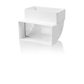 Łączniki, trójniki, kształtki - Kolano pionowe 90 st.110 x 54 mm białe - miniaturka - grafika 1