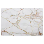 Obrusy i serwetki - Podkładka CALCITE 43 x 28 cm marmur złoty - miniaturka - grafika 1