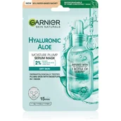 Maseczki do twarzy - Garnier HYALURONIC ALOE SERUM TISSUE MASK - Nawilżająco-rewitalizująca maska do twarzy z aloesem - miniaturka - grafika 1